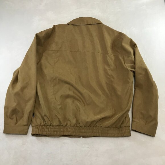 Dockers Stain Defender Men's Bomber Beige Tan Full Zip Jacket XL 19546 - Picture 8 of 14